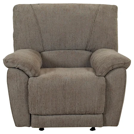 Gliding Reclining Chair with Casual Family Room Style